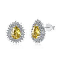 [Amore Jewels]Delicate Gorgeous Pear Cut Daily Earrings