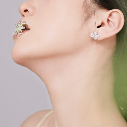 [Amore Jewels]Exquisite Maple Leaf Design Earrings