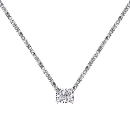 [Amore Jewels]4.0 Carat Elegant Radiant Cut Necklace