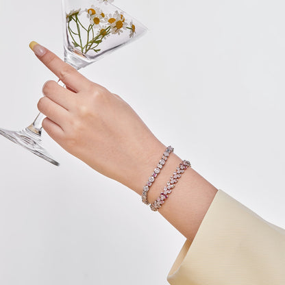 [Amore Jewels]Dazzling Radiant Multi Cut Daily Bracelet