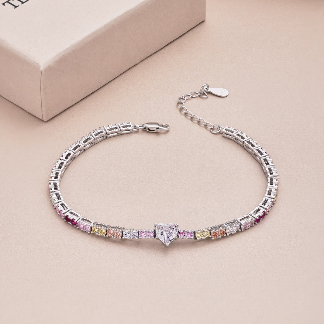 [Amore Jewels]Delicate Romantic Heart Shape Lover Bracelet