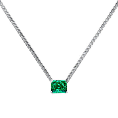 [Amore Jewels]4.0 Carat Elegant Radiant Cut Necklace