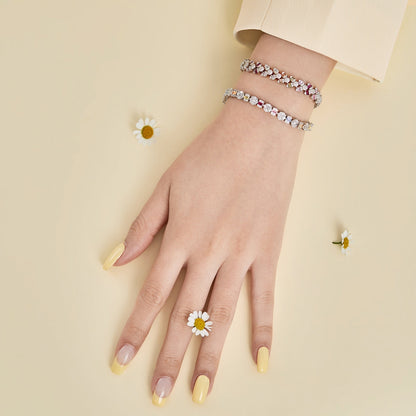 [Amore Jewels]Dainty Exquisite Flower Shape Daily Bracelet