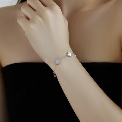 [Amore Jewels]Four-Leaf Clover Exquisite Bracelet