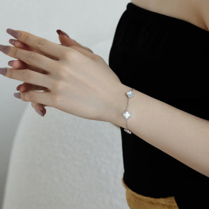 [Amore Jewels]Four-Leaf Clover Exquisite Bracelet