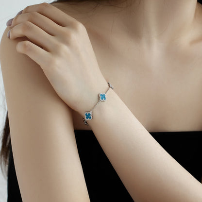 [Amore Jewels]Four-Leaf Clover Exquisite Bracelet