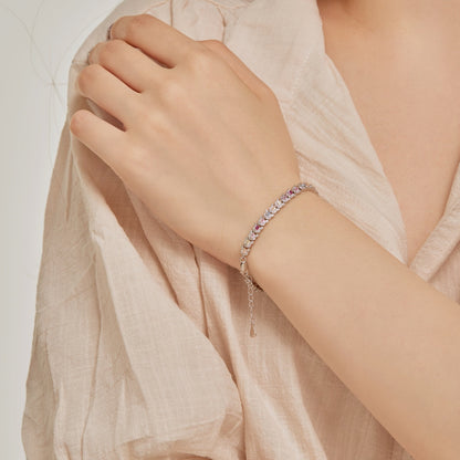 [Amore Jewels]Delicate Colorful Multi Cut Daily Bracelet