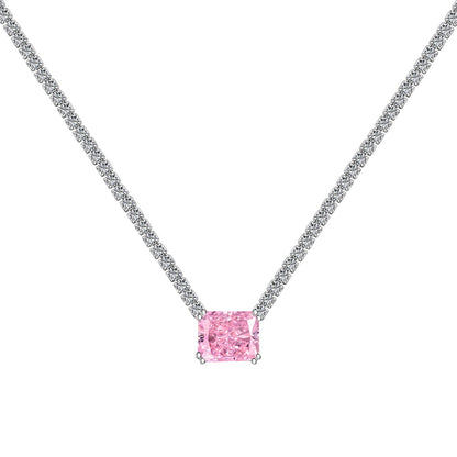 [Amore Jewels]4.0 Carat Elegant Radiant Cut Necklace