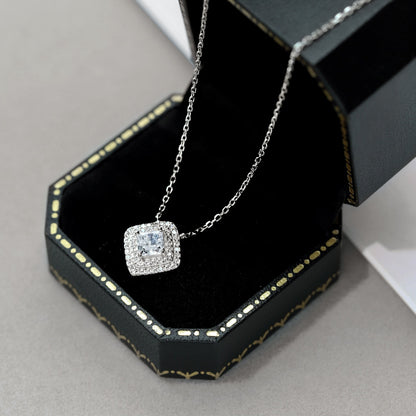 [Amore Jewels]Sparkling Asscher Cut Necklace