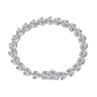 [Amore Jewels]0.75 Carat Elegant Romantic Heart Shape Lover Bracelet