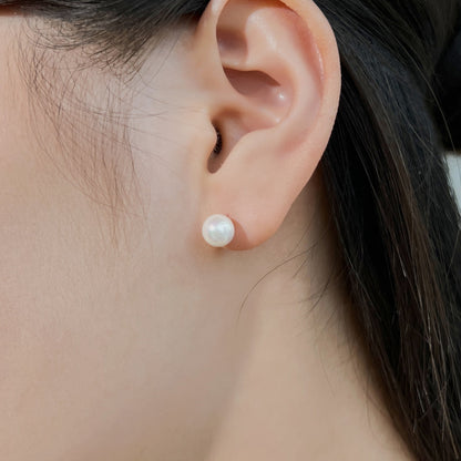 [Amore Jewels]Delicate Pearl Earrings