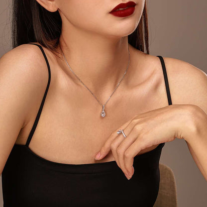 [Amore Jewels]Delicate Water Drop Shape Fashion Necklace