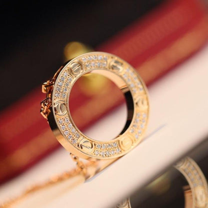 [Amore Jewels]LOVE NECKLACE ADJUSTABLE ROSE GOLD