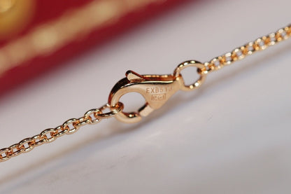 [Amore Jewels]LOVE NECKLACE PINK GOLD AND SILVER