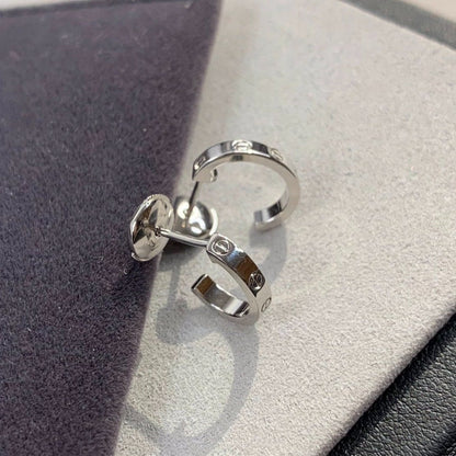 [Amore Jewels]LOVE EARRINGS 2.65MM SILVER