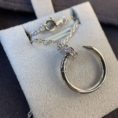 [Amore Jewels]JUSTE NECKLACE SILVER DIAMONDS