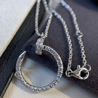 [Amore Jewels]JUSTE NECKLACE SILVER DIAMONDS