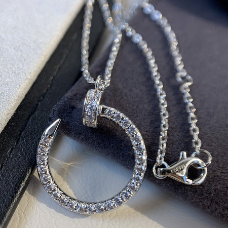[Amore Jewels]JUSTE NECKLACE SILVER DIAMONDS