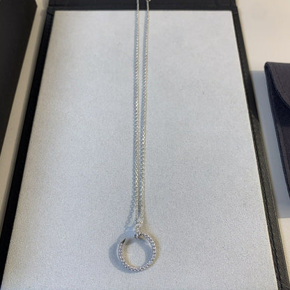 [Amore Jewels]JUSTE NECKLACE SILVER DIAMONDS