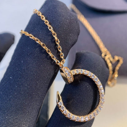[Amore Jewels]JUSTE NECKLACE PINK GOLD DIAMONDS
