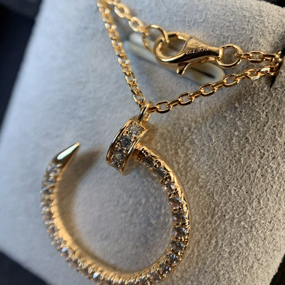 [Amore Jewels]JUSTE NECKLACE PINK GOLD DIAMONDS