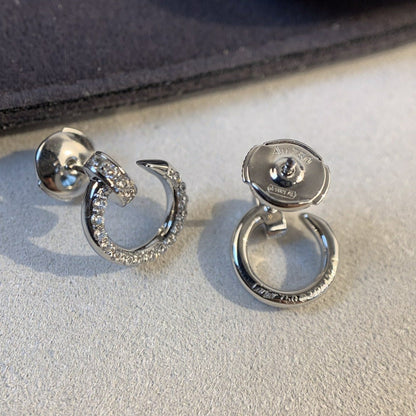 [Amore Jewels]JUSTE EARRINGS SILVER DIAMONDS