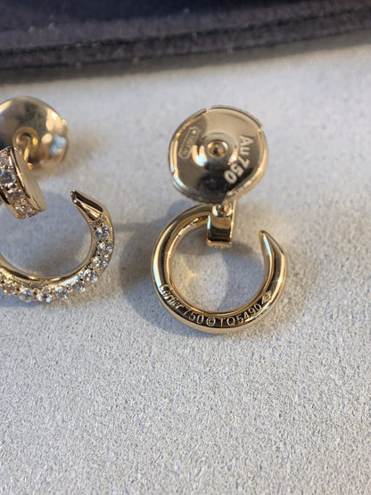 [Amore Jewels]JUSTE EARRINGS GOLD DIAMONDS