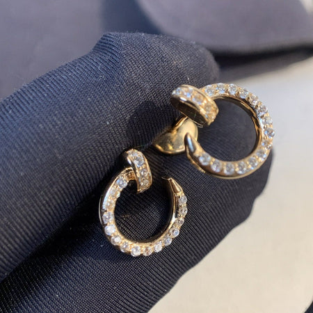 [Amore Jewels]JUSTE EARRINGS GOLD DIAMONDS