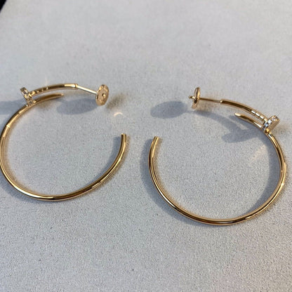[Amore Jewels]JUSTE EARRINGS GOLD DIAMONDS 1.8MM