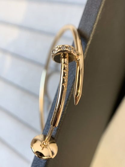 [Amore Jewels]JUSTE EARRINGS GOLD DIAMONDS 1.8MM