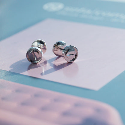 [Amore Jewels]LOVE EARRINGS SILVER 10MM