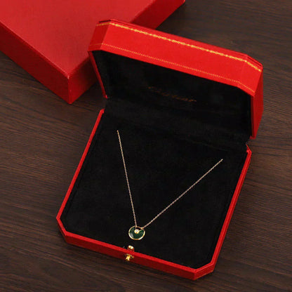 [Amore Jewels]AMULETTE GOLD MALACHITE NECKLACE