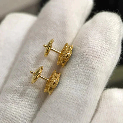 [Amore Jewels]CLOVER MINI 9.5MM MALACHITE  EARRINGS