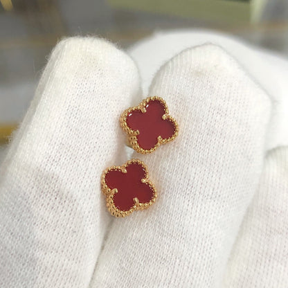 [Amore Jewels]CLOVER MINI GOLD EARRINGS
