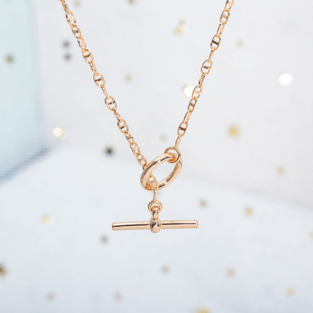 [Amore Jewels]ECHAPPEE NECKLACE PINK GOLD