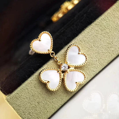 [Amore Jewels]CLOVER SWEET WHITE MOP EARRINGS