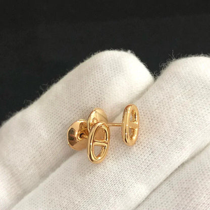 [Amore Jewels]CHAINE SMALL EARRINGS GOLD AND SILVER