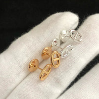 [Amore Jewels]CHAINE SMALL EARRINGS GOLD AND SILVER