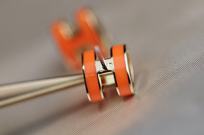 [Amore Jewels]MINI POP H EARRINGS ORANGE