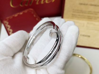[Amore Jewels]JUSTE BRACELET 3.5MM DOUBLE ROW DIAMOND