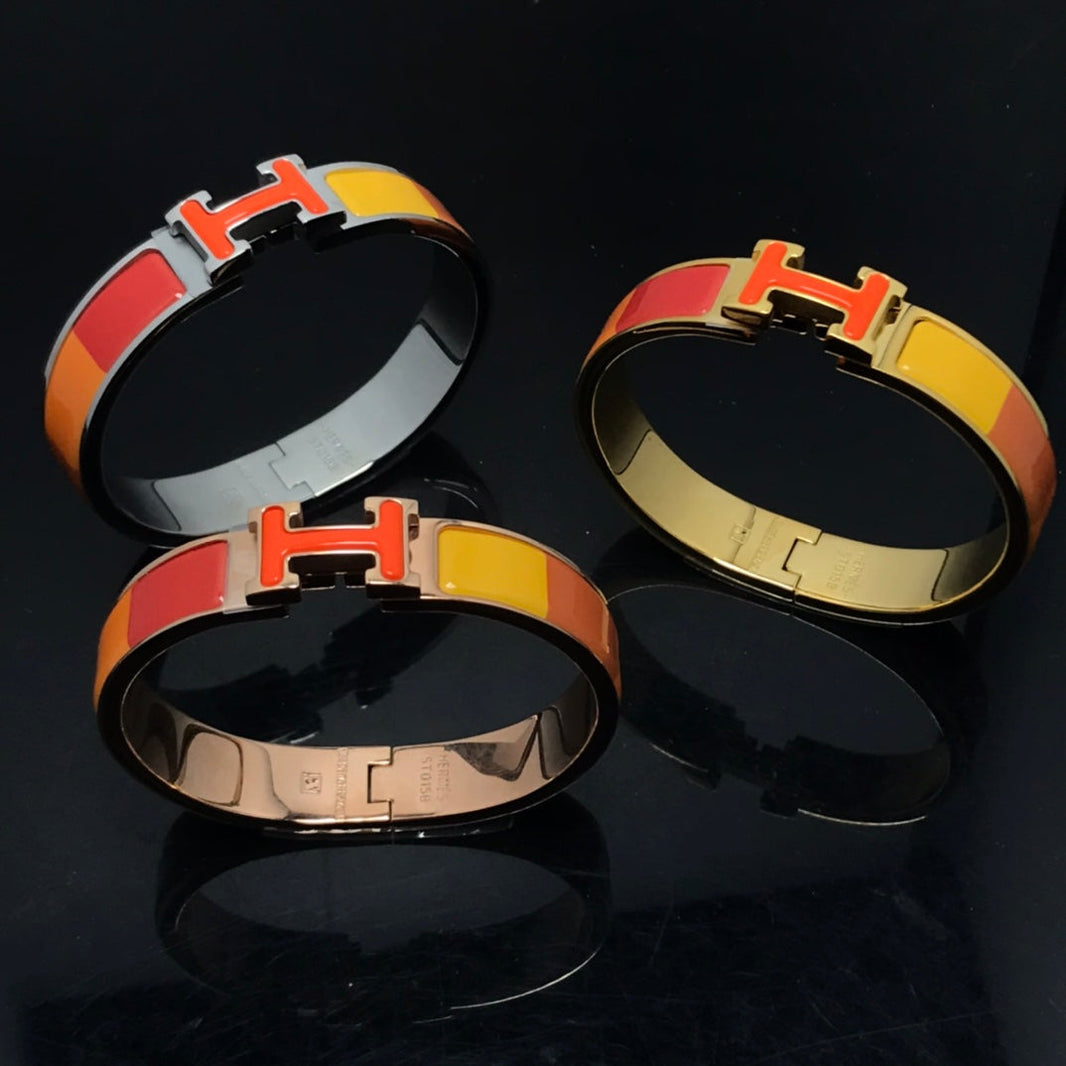 [Amore Jewels]H BRACELET ORANGE RAINBOW CERAMIC