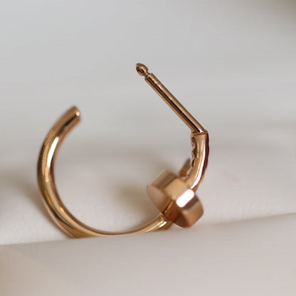 [Amore Jewels]JUSTE EARRINGS PINK GOLD