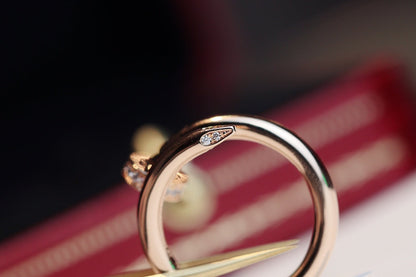 [Amore Jewels]JUSTE RING 2.65MM PINK GOLD DIAMOND