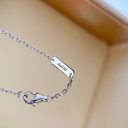 [Amore Jewels]CLOVER DIAMOND NECKLACE SILVER