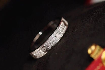 [Amore Jewels]LOVE RING 3.6MM DIAMOND PAVED