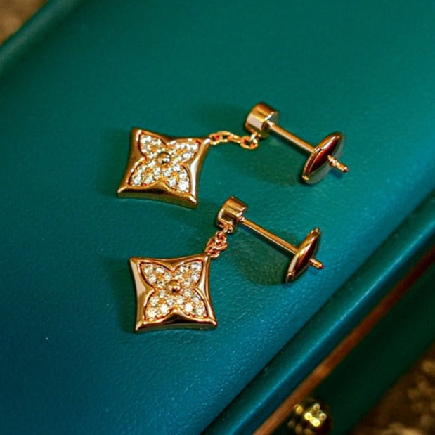 [Amore Jewels]STAR DIAMONDS EARRINGS GOLD