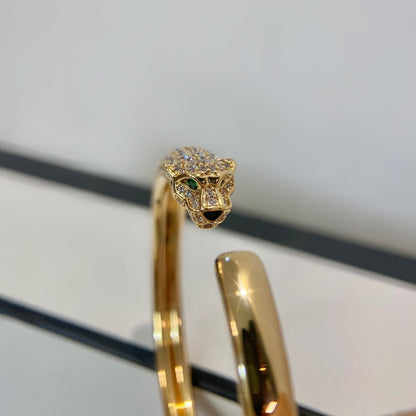 [Amore Jewels]PANTHERE GOLD DIAMOND OPEN BRACELET
