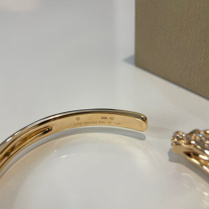 [Amore Jewels]PANTHERE GOLD DIAMOND OPEN BRACELET