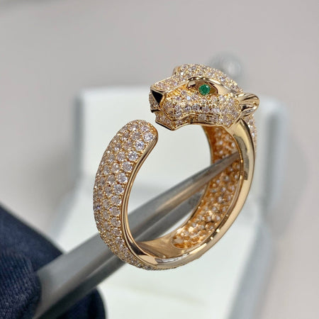 [Amore Jewels]PANTHERE PINK GOLD DIAMOND RING
