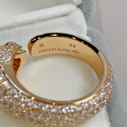 [Amore Jewels]PANTHERE PINK GOLD DIAMOND RING
